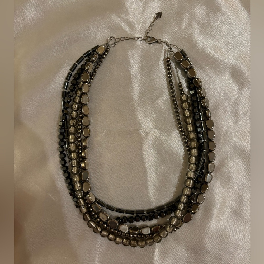 Silpada Designs Hematite Glass & Sterling Silver Necklace